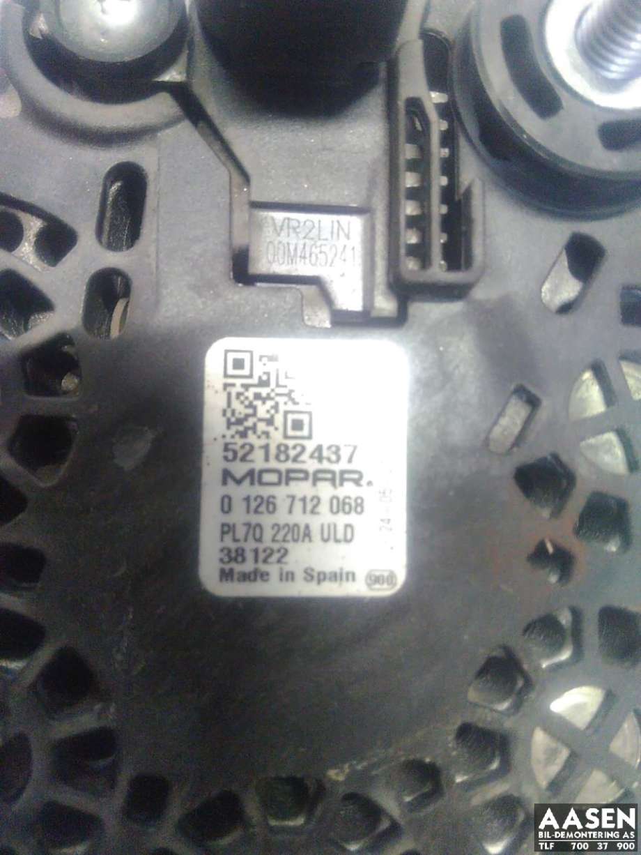 Dynamo diesel til Fiat Ducato 2014-->>  (52182437|0126712068|)