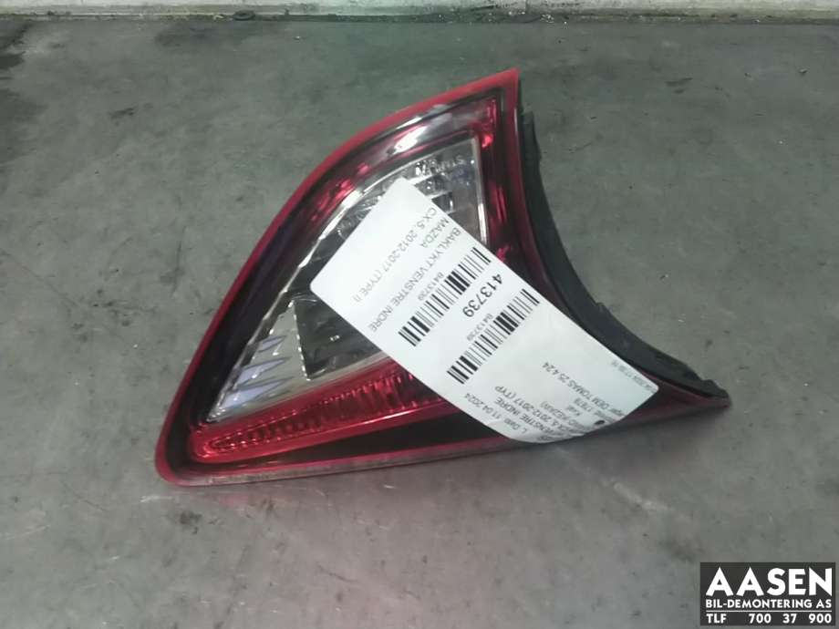 Baklykt venstre indre til Mazda CX-5, 2012-2017 (Type I)