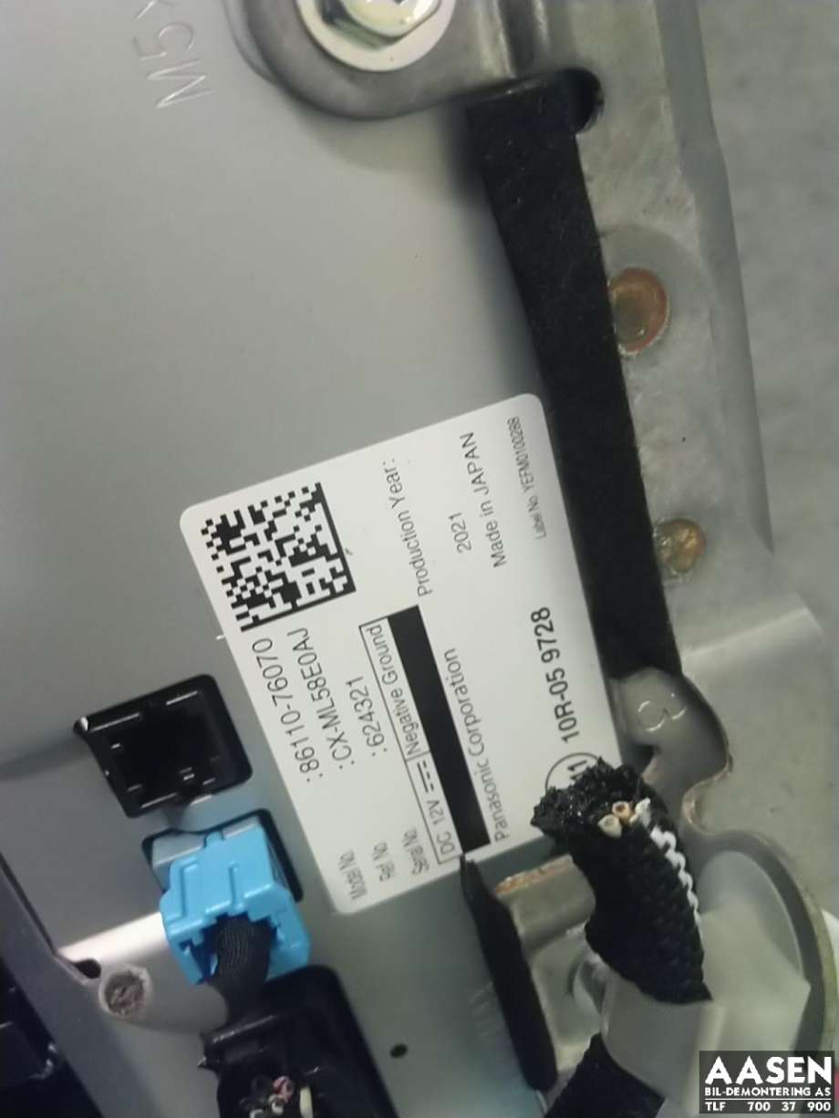 Bilstereo navigasjon skjerm til Lexus UX 2018-->>  (PANASONIC|86110-76060|8611176100|)