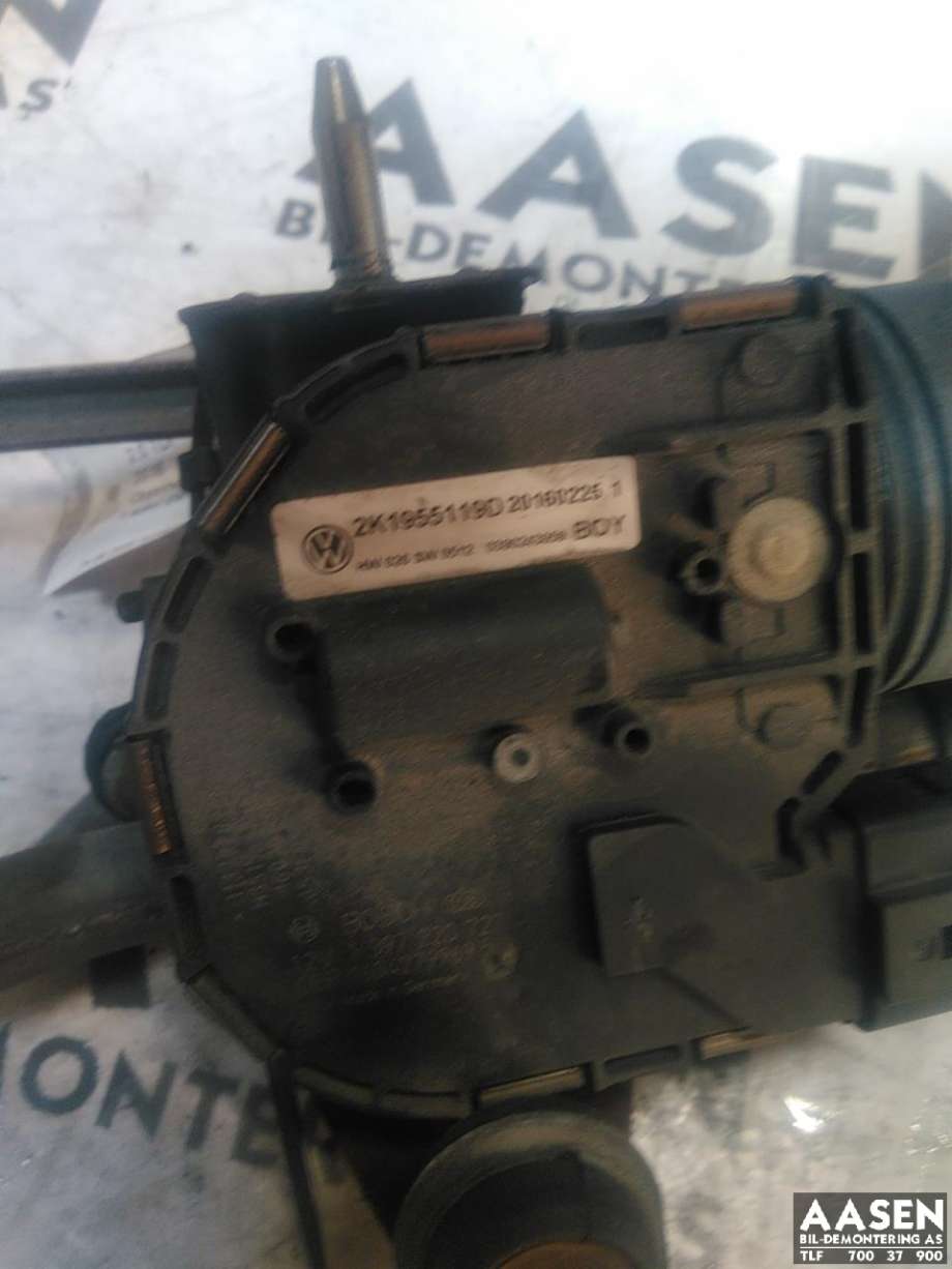Viskermotor frontrute komplett m/overføring til VW Caddy 2015-2020 (Type III, Fase 3) (2K1 955 023 H|)