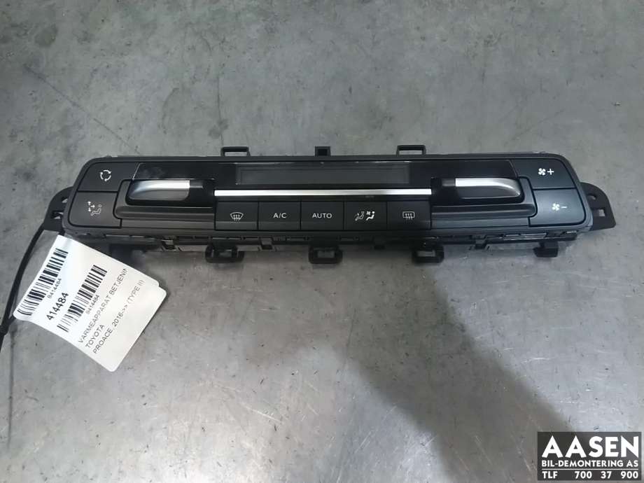 Varmeapparat betjening til Toyota Proace, 2016-->> (Type II)  (98081728ZD00)
