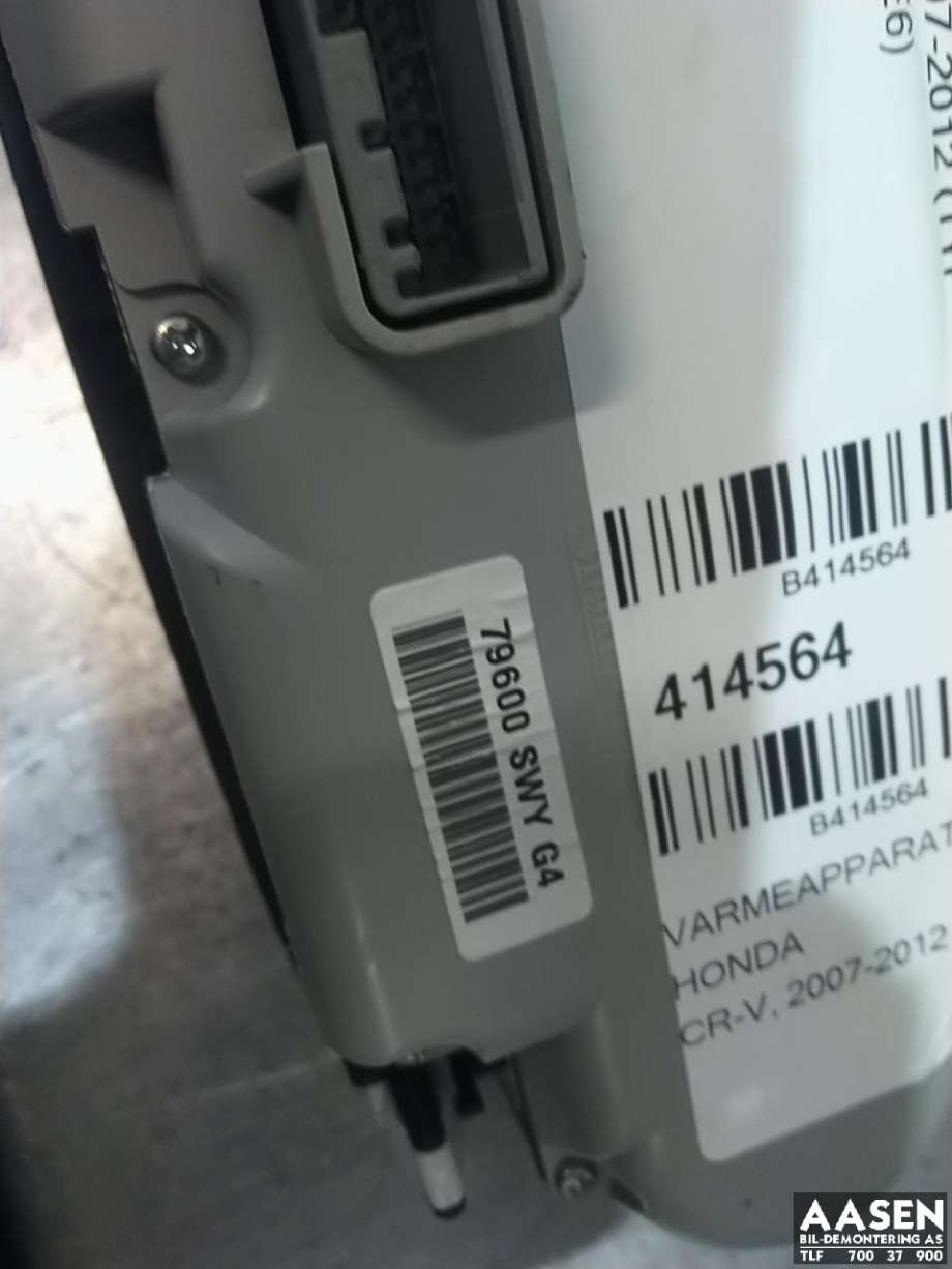 Varmeapparat betjening til Honda CR-V 2007-2012 (Type III)  (79600SWYG4|)