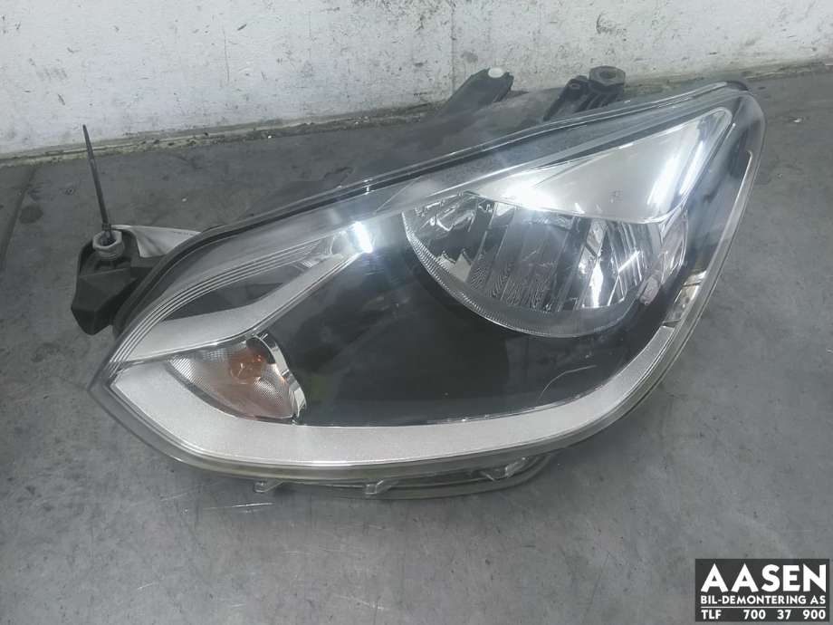 Frontlykt venstre halogen til VW E-Up, 2013-2019 (1S1 941 015 N)