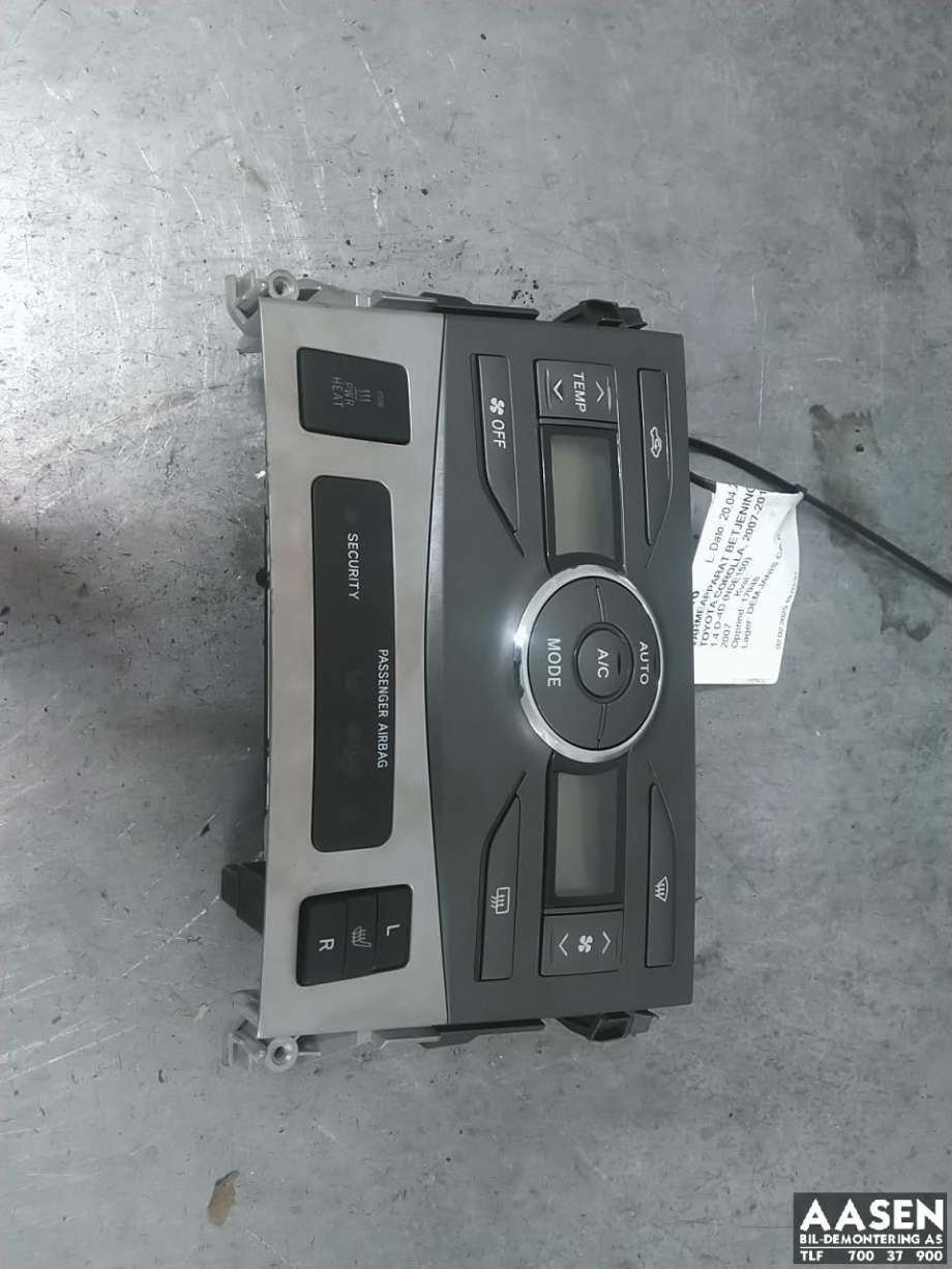 Varmeapparat betjening til Toyota Corolla, 2007-2013