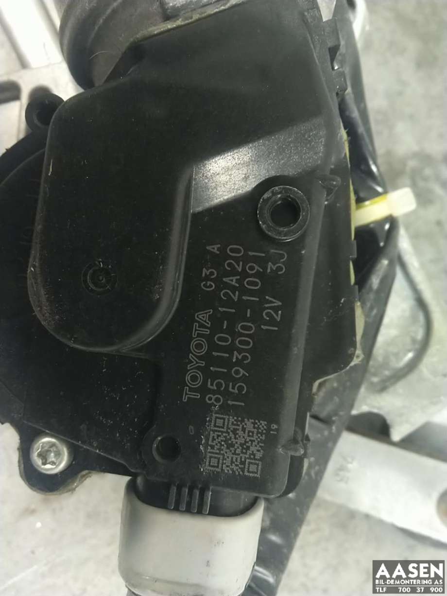 Viskermotor frontrute komplett m/overføring til Toyota Corolla 2007-2013