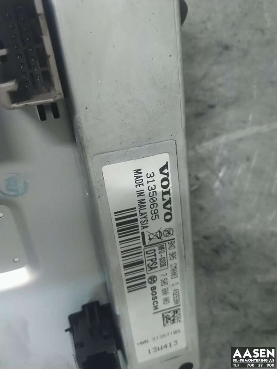 Bilstereo navigasjon skjerm til Volvo V40 2012-2019  (BOSCH|31350695|)