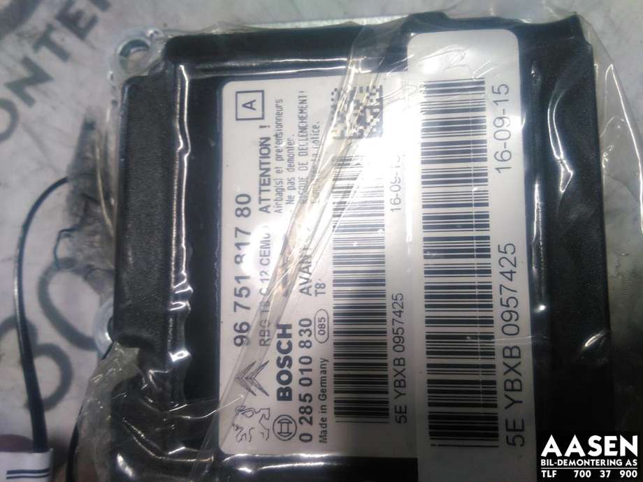 Airbag elektronikk til Peugeot 3008 2009-2016 (Type I)  (6546 CG|)