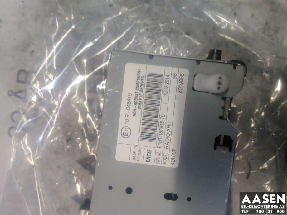 Bilstereo til Ford Fiesta 2013-2017 (Type VI, Fase 2)