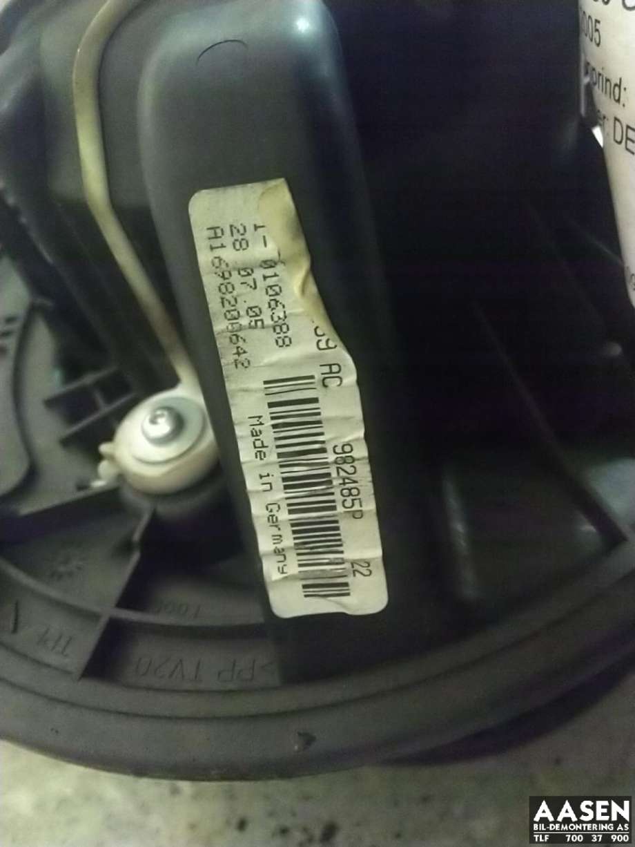 Varmeapparat motor til Mercedes B-Klasse 2005-2008 (Fase 1) (W245) (W245) 