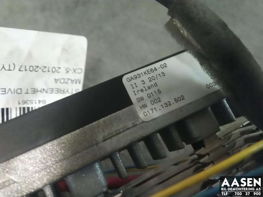 Varmeapparat ekstravarmer til Mazda CX-5 2012-2017 (Type I)  (GA931KE54-02|)