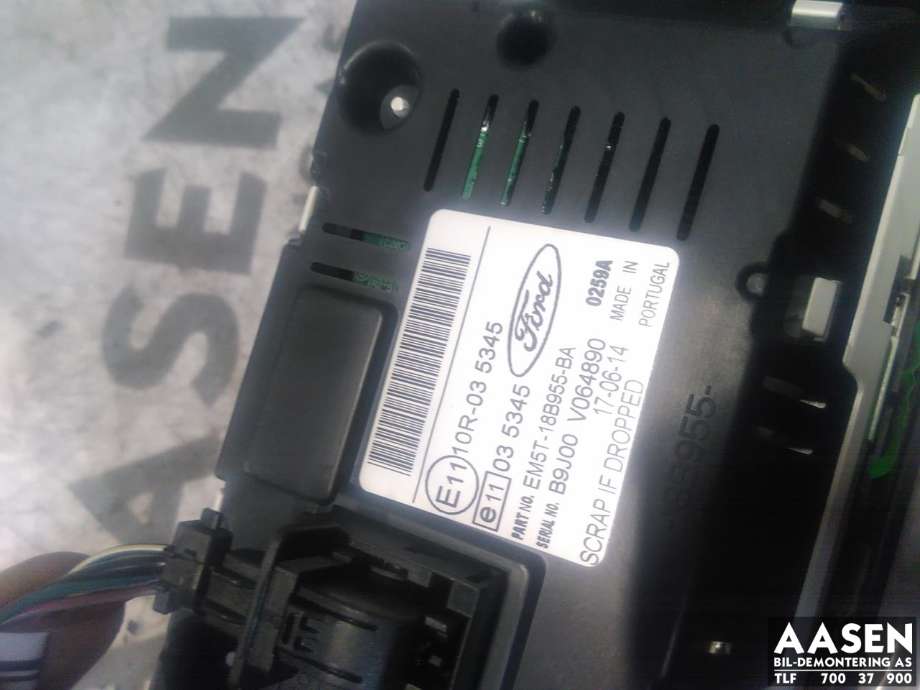 Bilstereo navigasjon skjerm til Ford Transit Connect 2013-2018 Type II, Fase 1  