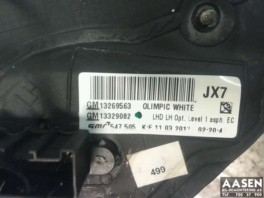 Speil venstre til Opel Insignia A 2009-2014  