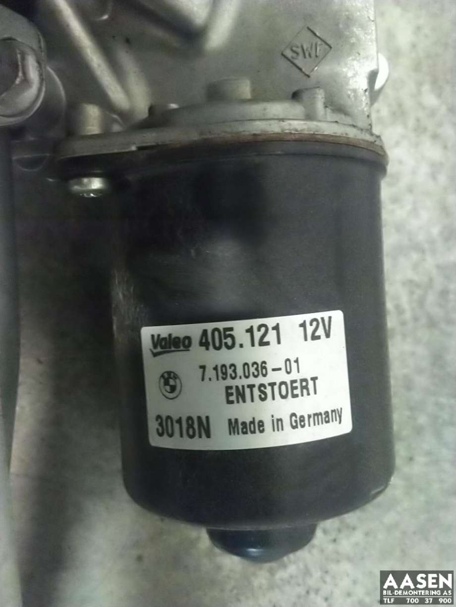 Viskermotor frontrute komplett m/overføring til BMW 1-Serie 2004-2011 (E81/E82/E87/E88) (E81/E82/E87/E88) (61 61 7 192 963|)