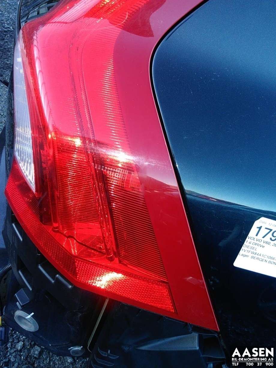 Baklykt høyre til Volvo V60 2010-2013 (Type I, Fase 1)  (31395929|)