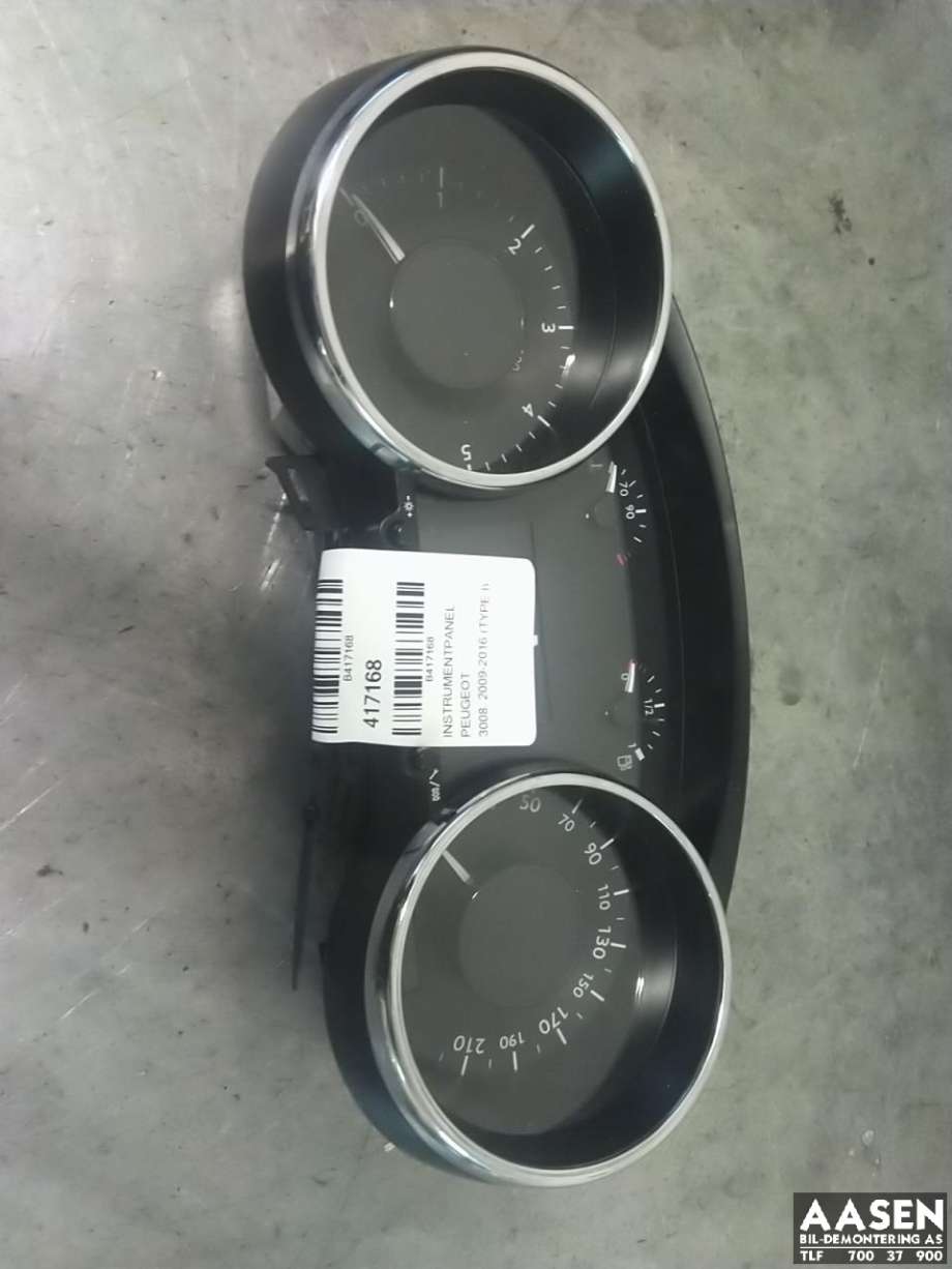 Instrumentpanel til Peugeot 3008, 2009-2016 (Type I) (6103 Y4)