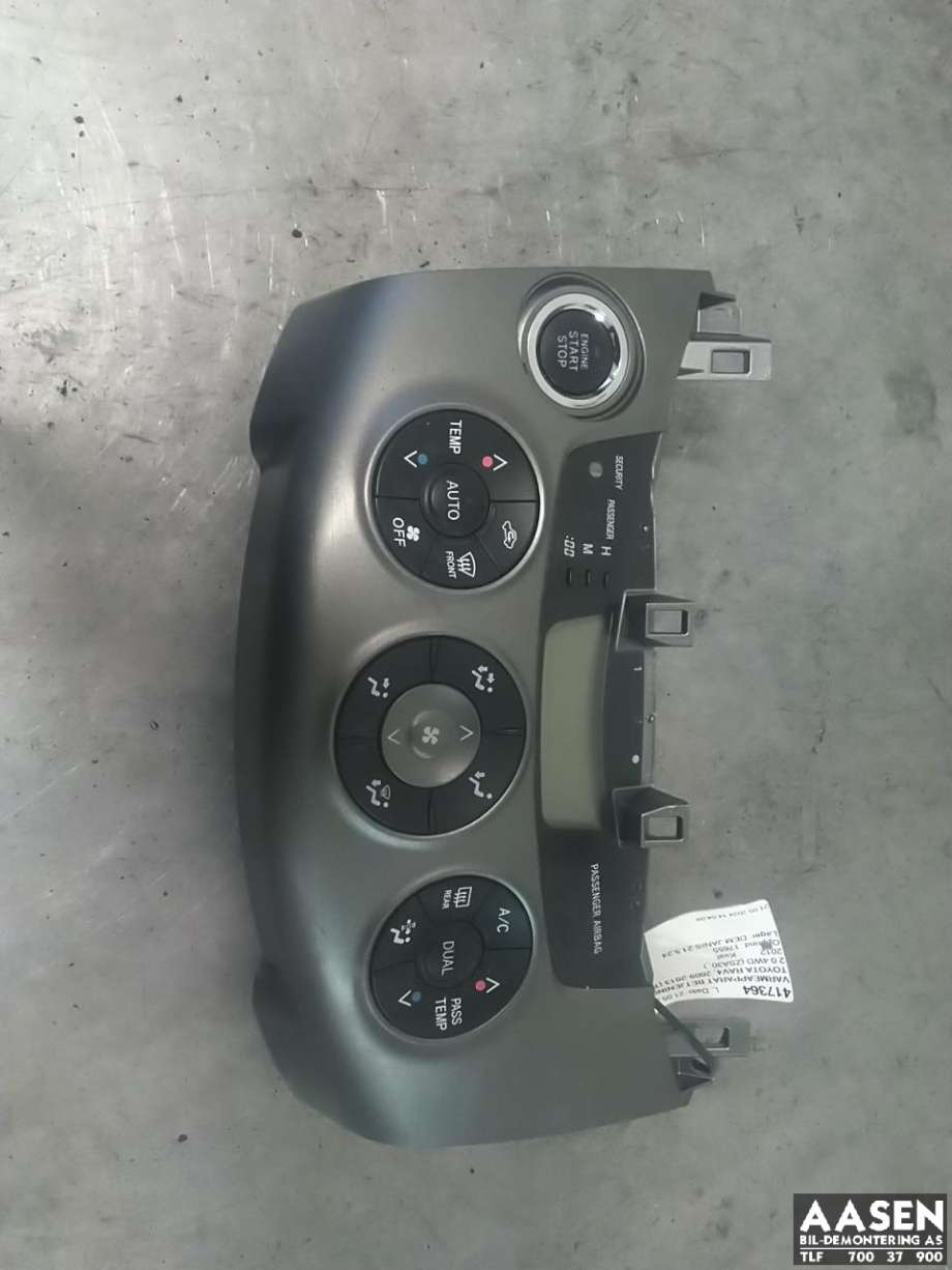 Varmeapparat betjening til Toyota RAV4, 2009-2013 (Type III, Fase 2)  
