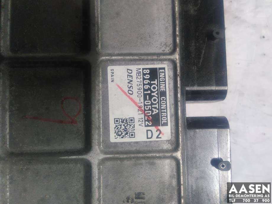 Styreenhet motor til Toyota Avensis 2009-2015 (Type III, Fase 1)  (89661-05D22|)