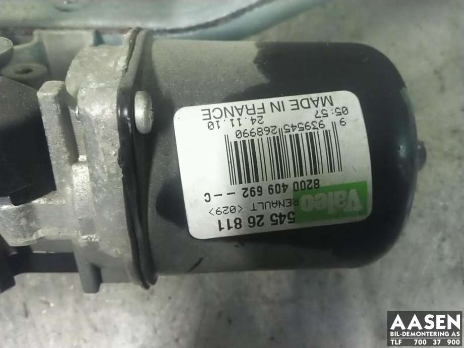 Viskermotor frontrute komplett m/overføring til Renault Kangoo 2008-2021 (Type II) (7701066449|288002453R|)
