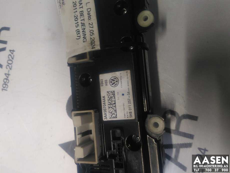 Varmeapparat betjening til VW Passat 2011-2015 (B7) (B7) 