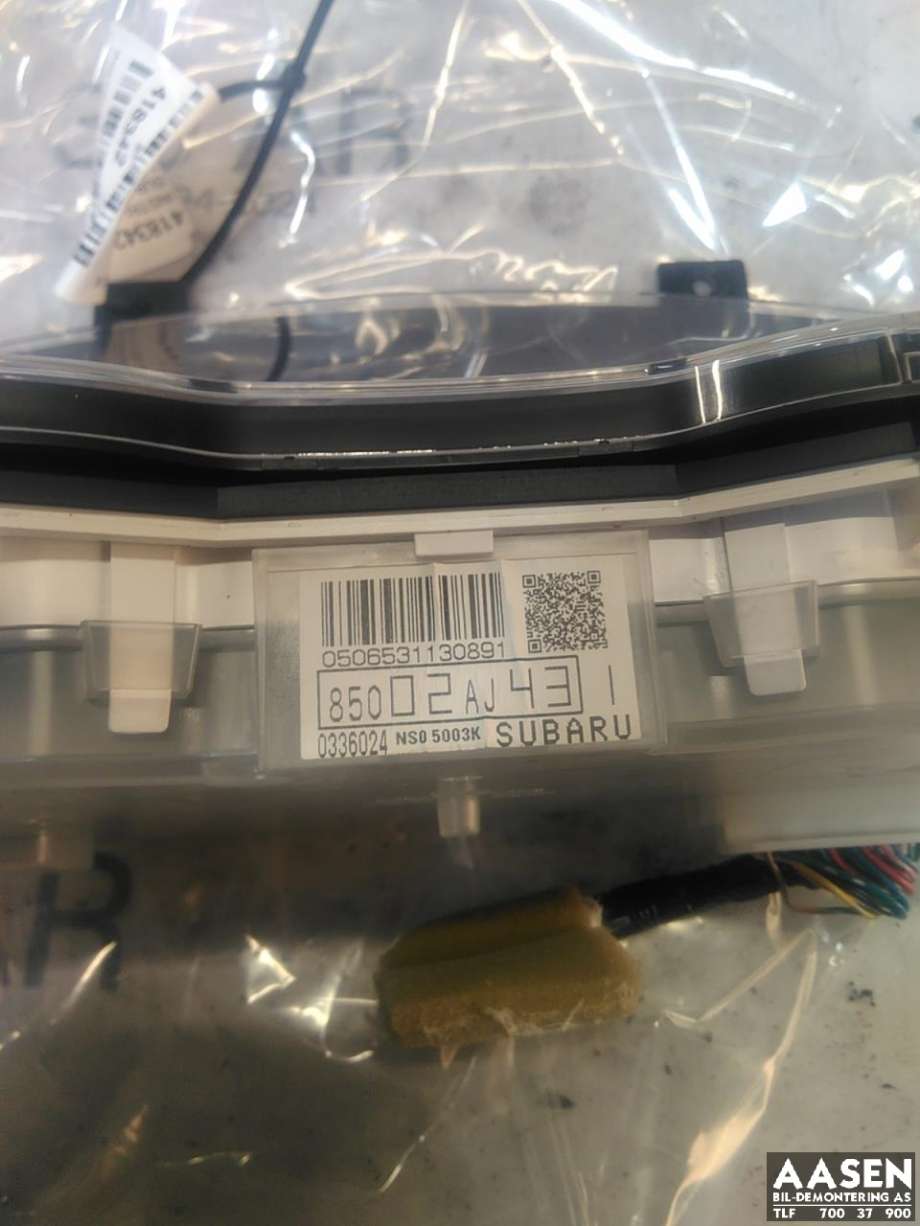 Instrumentpanel til Subaru Outback 2009-2014 (Type IV)