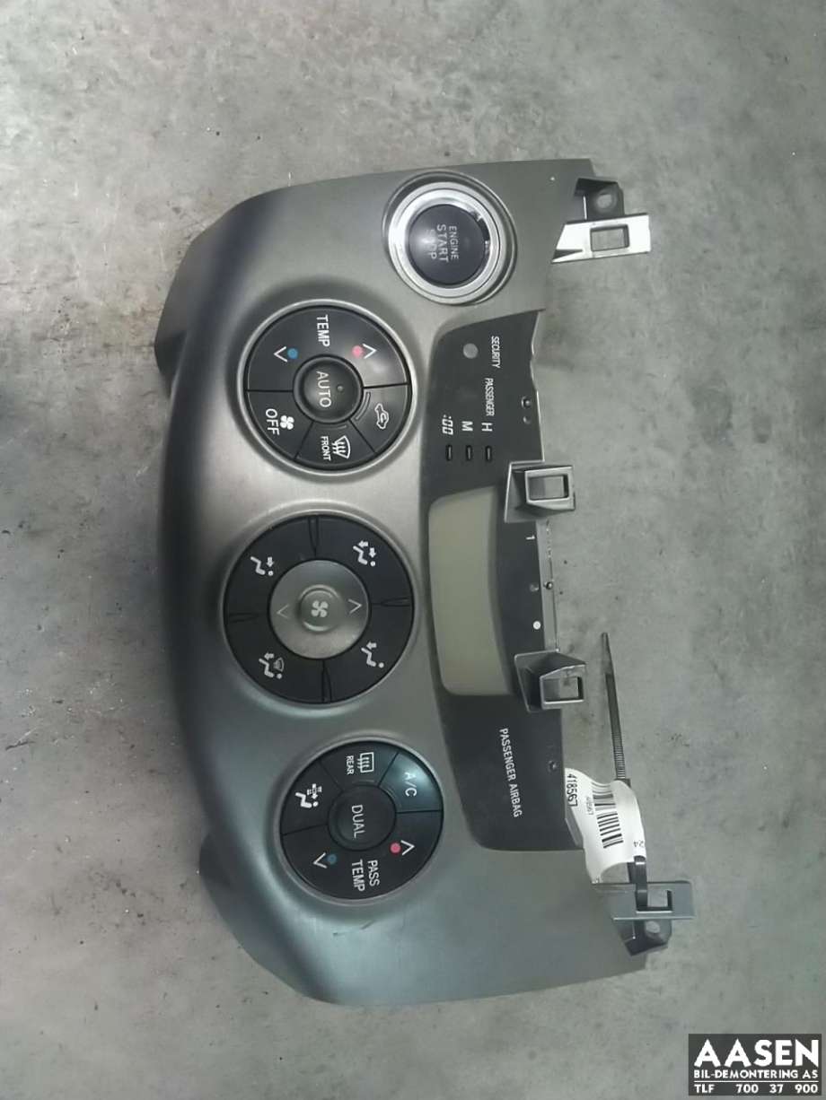Varmeapparat betjening til Toyota RAV4, 2009-2013 (Type III, Fase 2)  (5590042361B0)