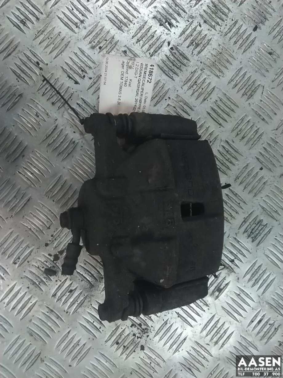 Bremsecaliper høyre foran til Nissan Qashqai, 2014-2021 (Type II)  (410014EA0A)