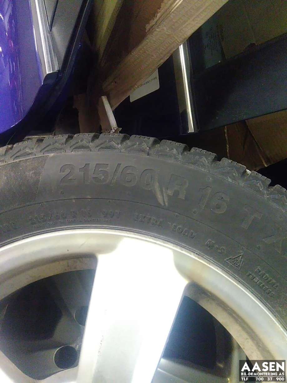 Hjulsett aluminium vinter til Nissan Qashqai, 2014-2021 (Type II)  (N/F)