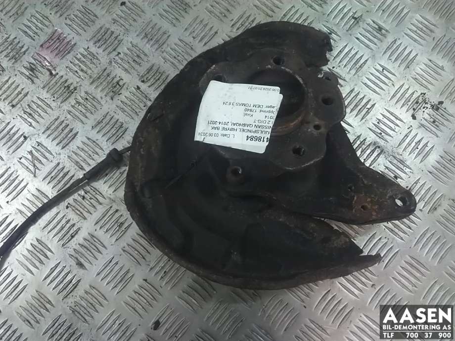 Hjulspindel høyre bak til Nissan Qashqai, 2014-2021 (Type II)  (432024EA0A)