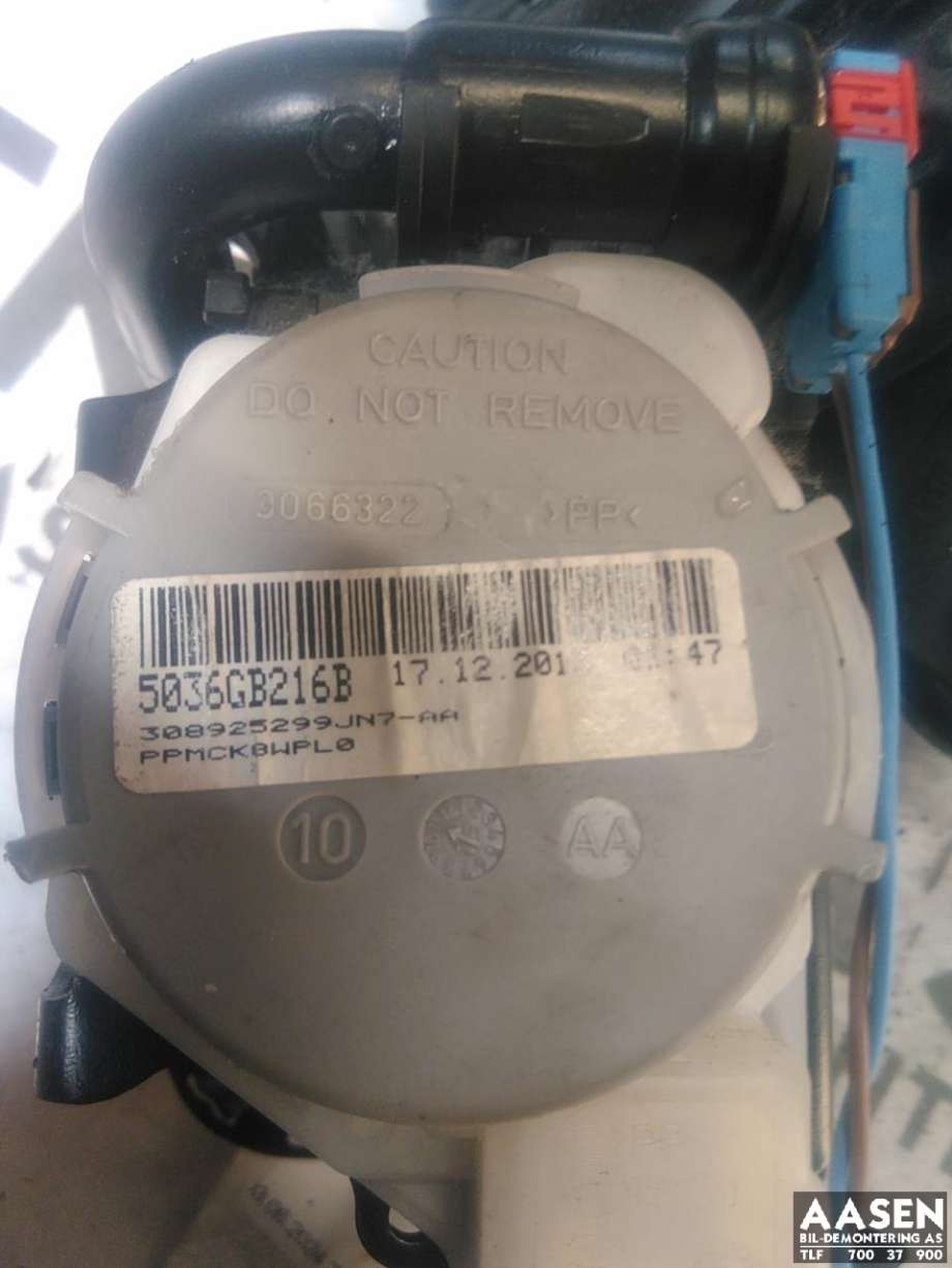 Sikkerhetsbelte foran venstre til Nissan Qashqai 2014-2021 (Type II)  (868854EL1A|868854EL2A|)