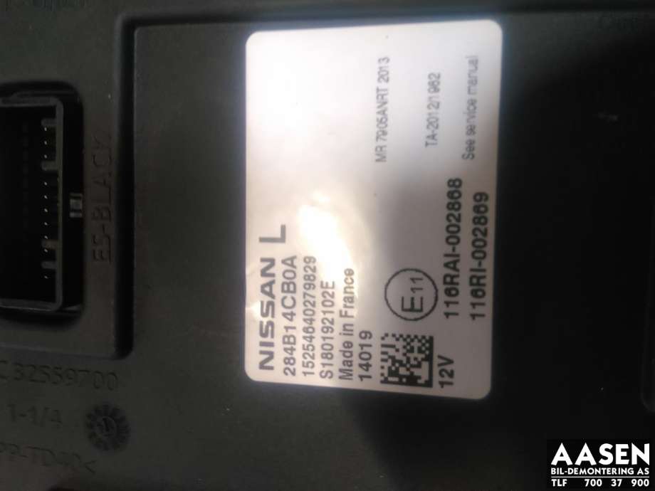 Styreenhet comfort (BCM) til Nissan Qashqai 2014-2021 (Type II)  (284B14CB0A|)