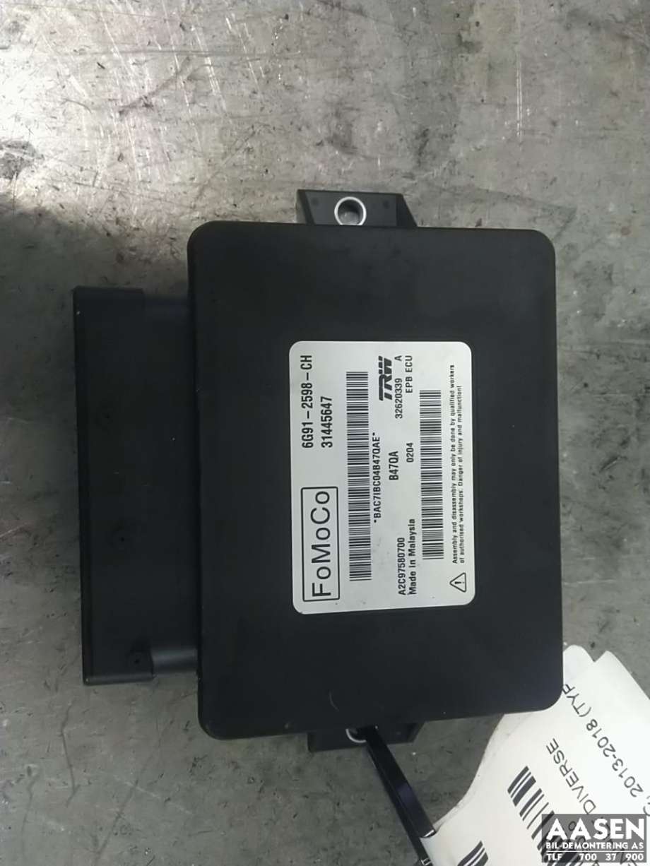Styreenhet elektrisk parkbrems (EPB - Electric Parking Brake) til Volvo V60/V60 CC 2013-2018 (Type I, Fase 2) (TRW|31445647|)