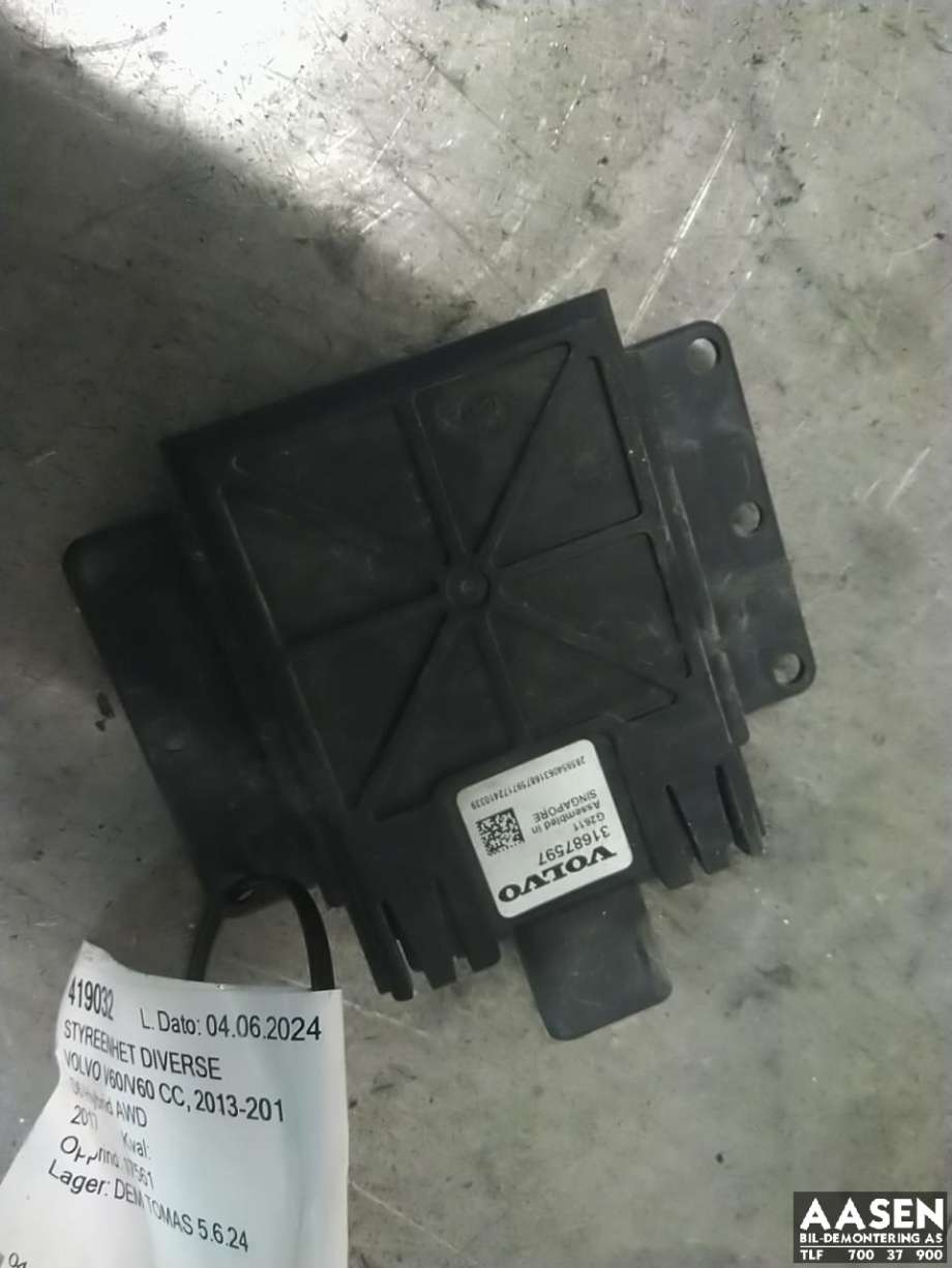 Sensor blindsone til Volvo V60/V60 CC 2013-2018 (Type I, Fase 2) (31687597|)
