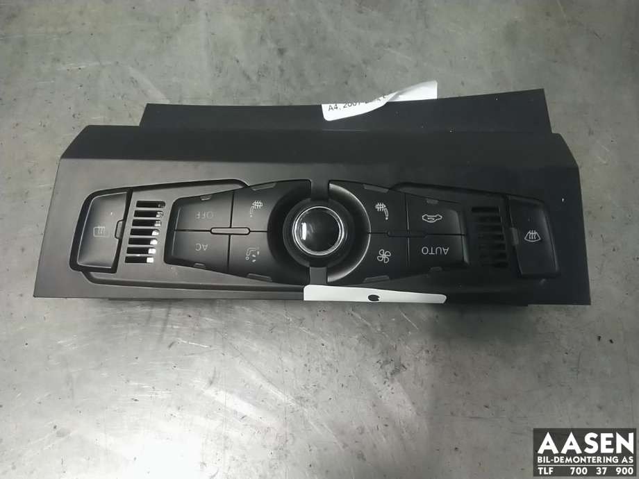 Varmeapparat betjening til Audi A4 2007-2014 (Type IV) (B8) (B8) (8T1 820 043 AH|)