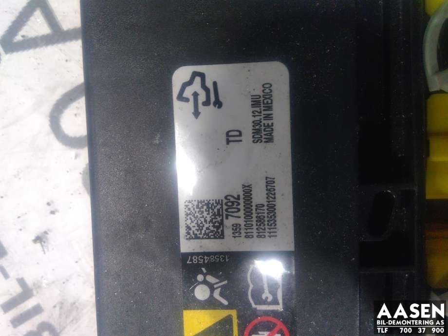 Airbag elektronikk til Opel Corsa E 2015-2019  (13597092|)