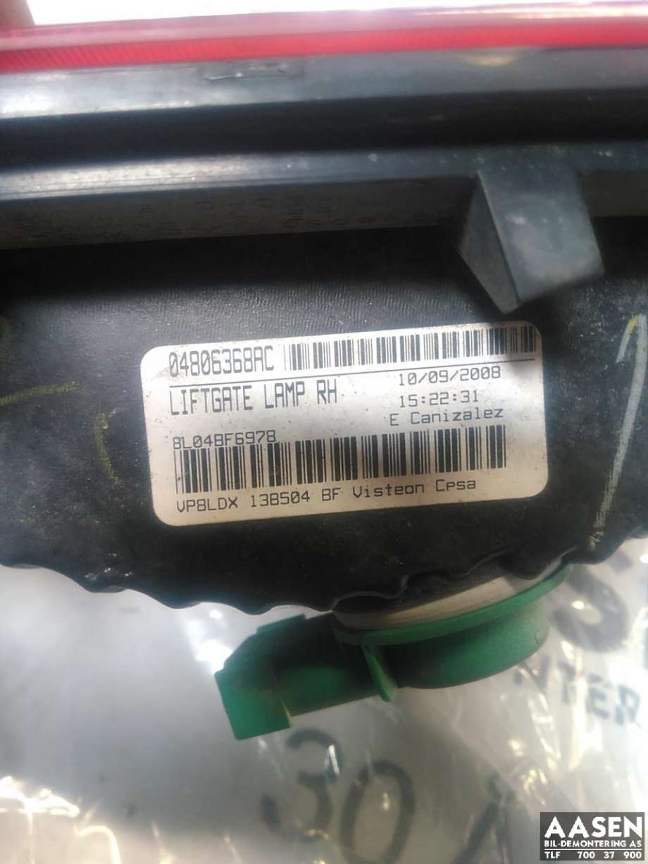 Baklykt høyre indre til Dodge Journey 2008-2010  