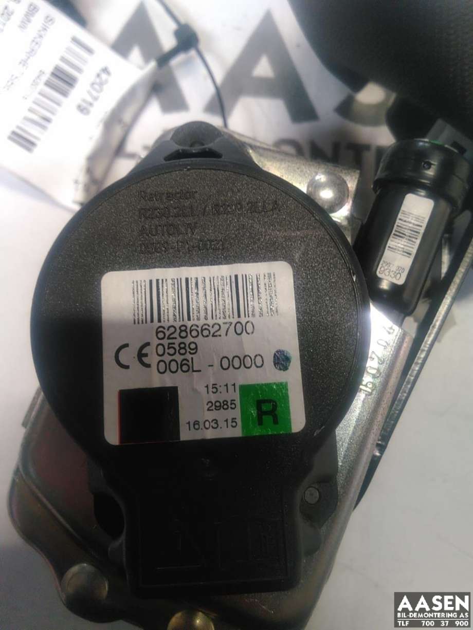 Sikkerhetsbelte foran høyre til BMW i3 2013-2022  (72 11 7 951 764|)