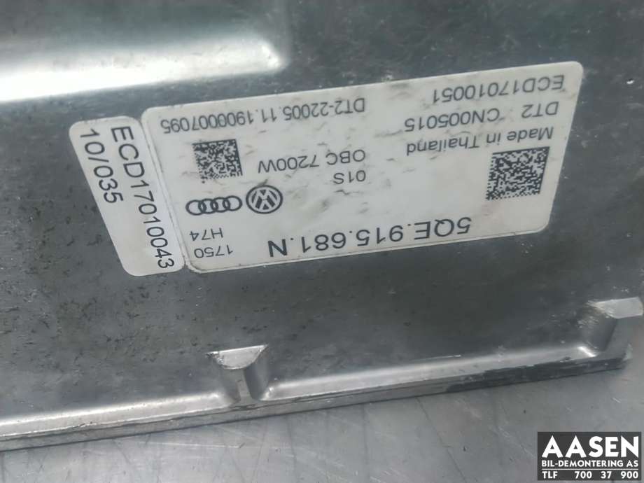 Batterilader (OBC - On Board Charger) til VW e-Golf 2017-2020 (Fase 2)  