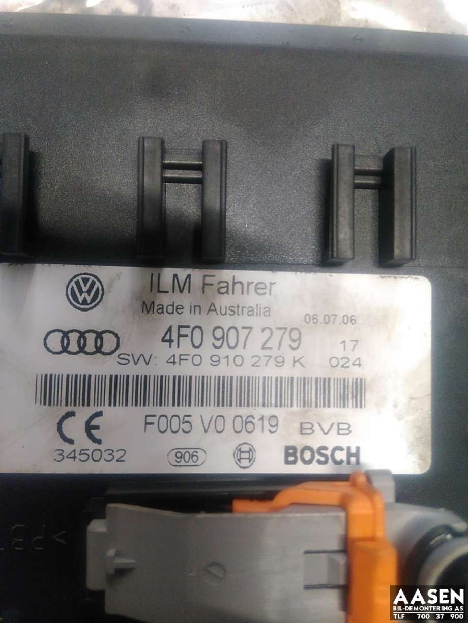Styreenhet comfort (BCM) til Audi A6 2005-2008 (Type III, Fase 1) (C6) (C6) (4F0 907 279|)