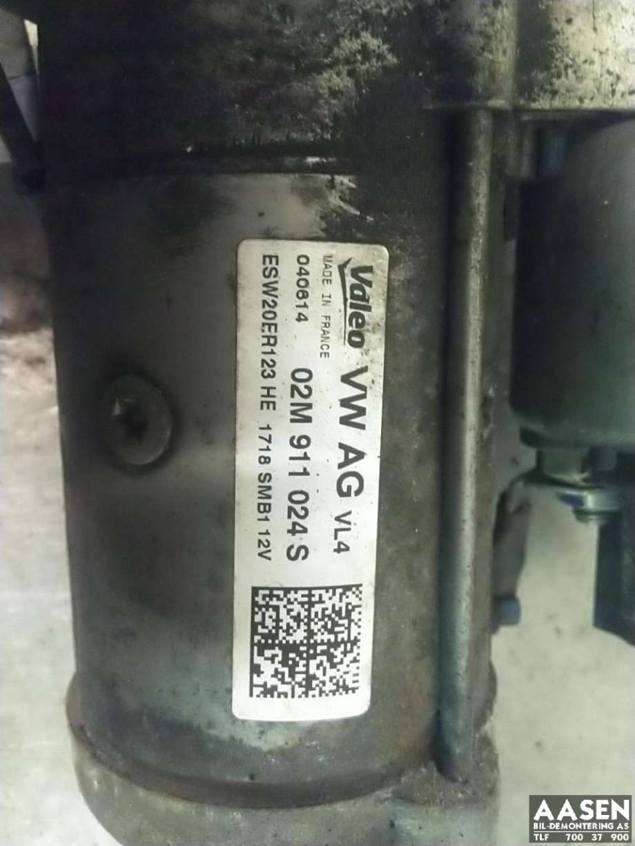 Starter diesel til VW Golf VII 2012-2017 (Fase 1) (02M 911 024 S|02M 911 024 B|02M 911 024 SX)