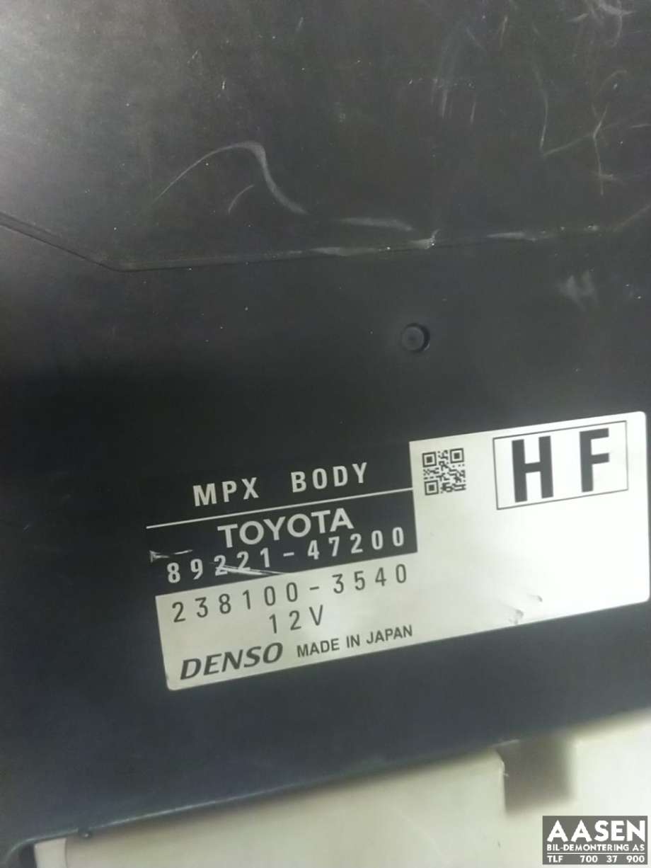 Styreenhet diverse til Toyota Prius +7 2012-2020 (Type III) (stasjonsvogn) (stasjonsvogn) 