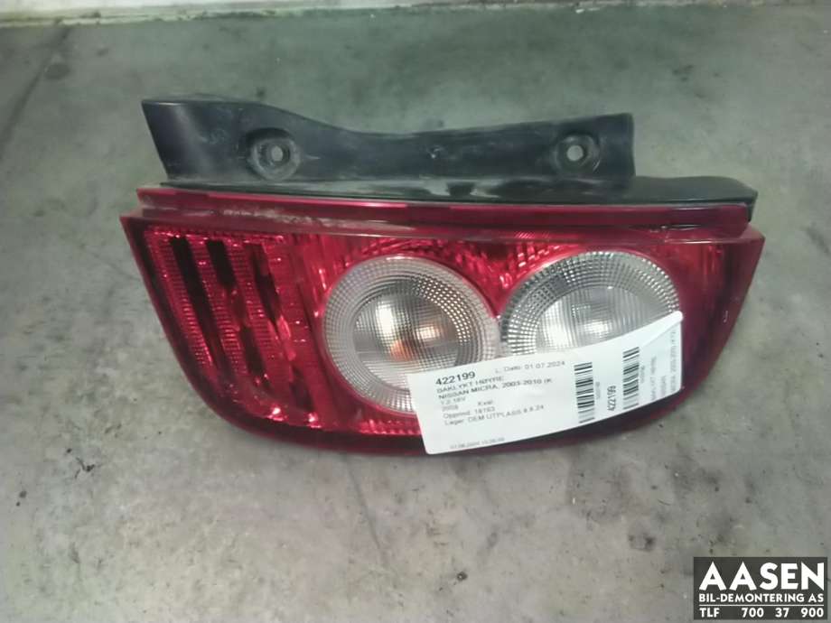 Baklykt høyre til Nissan Micra 2003-2010 (K12) (K12) (26550BC500|)