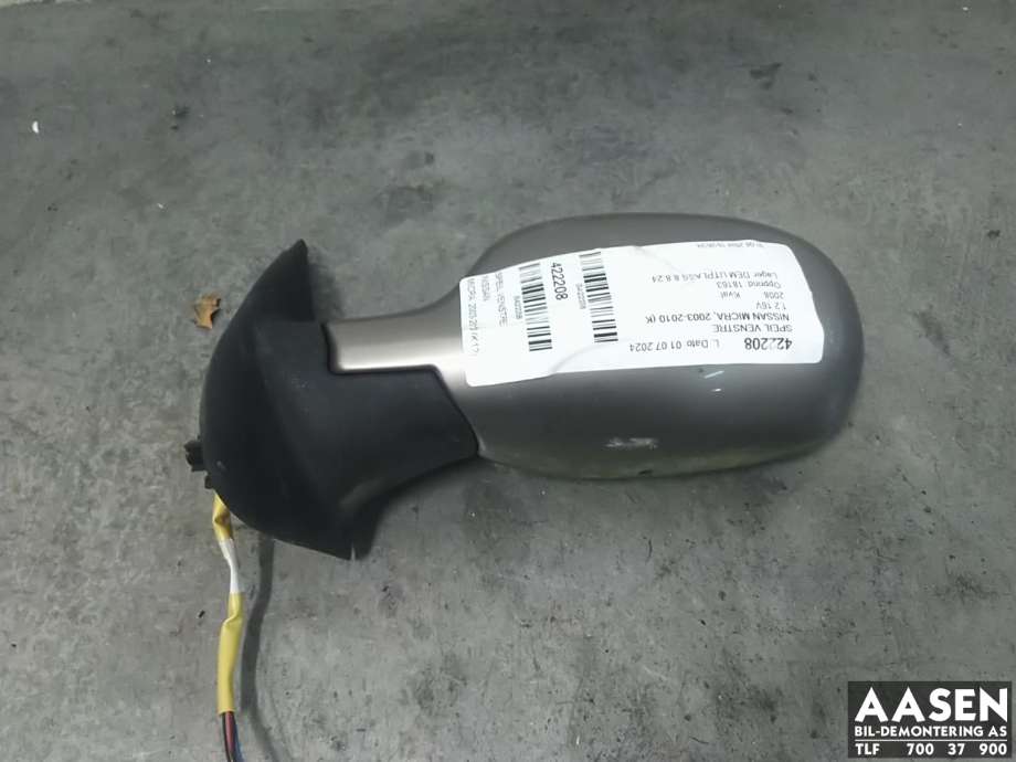 Speil venstre til Nissan Micra 2003-2010 (K12) (K12) (96302AX66B|96302AX66C|96302AX96B)