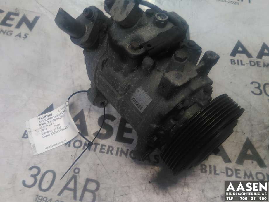 Aircondition kompressor til BMW X3 2010-2017 (F25) (F25) (64 52 9 225 704|)