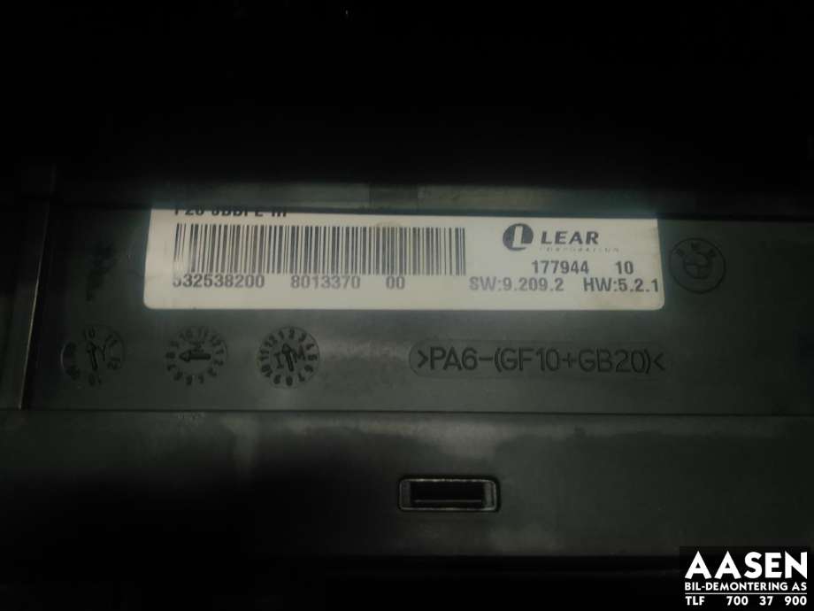 Sikringsboks til BMW X3 2010-2017 (F25) (F25) (61 14 9 210 863|)
