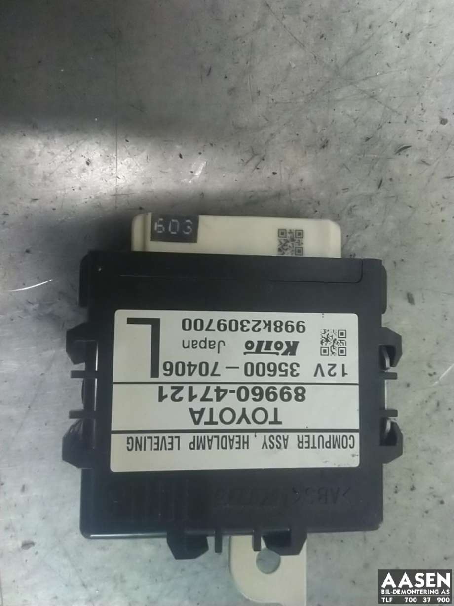 Styreenhet diverse til Toyota Prius +7 2012-2020 (Type III) (stasjonsvogn) (stasjonsvogn)