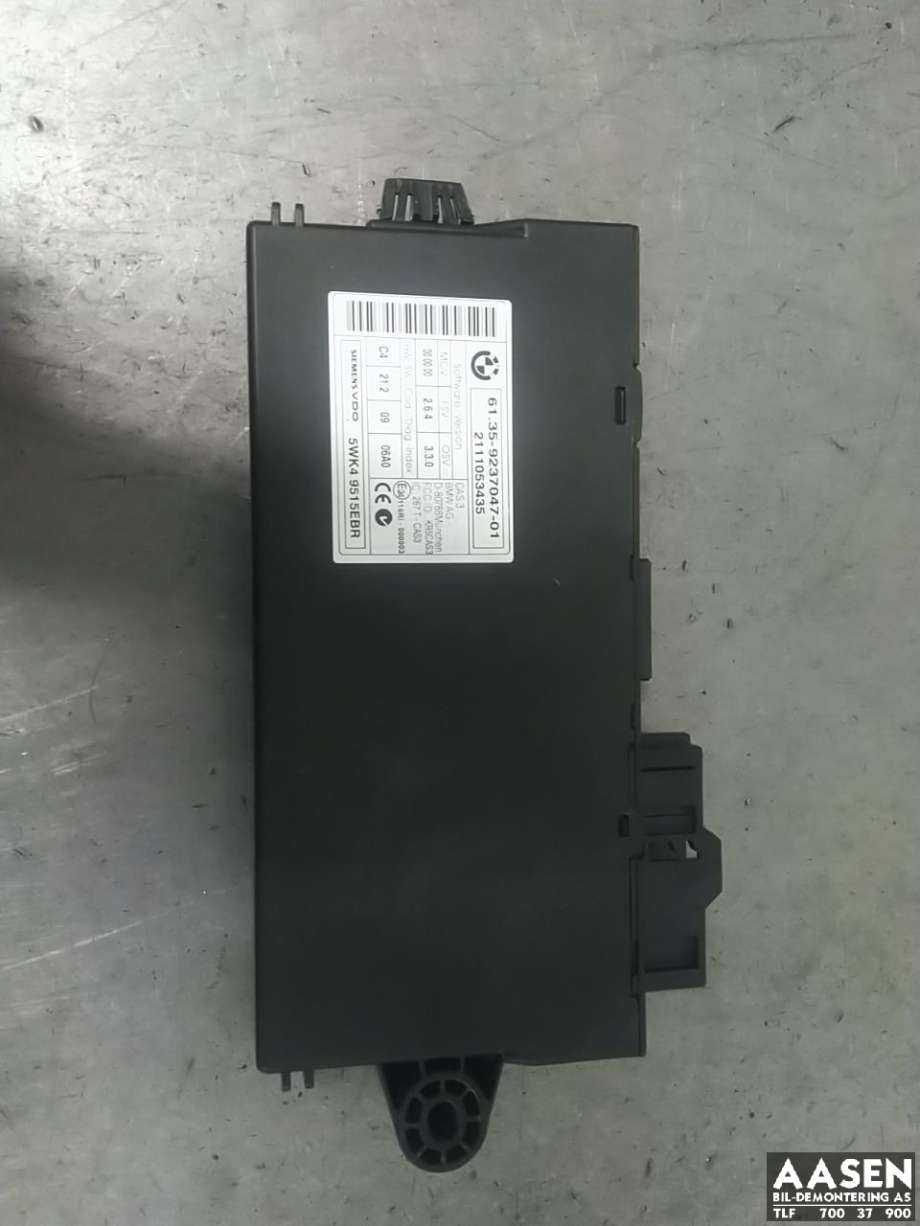 Styreenhet diverse til BMW 3-Serie 2005-2011 (E90/E91/E92/E93) (E90/E91/E92/E93) (61 35 9 395 657|61.35-9237047-01|)