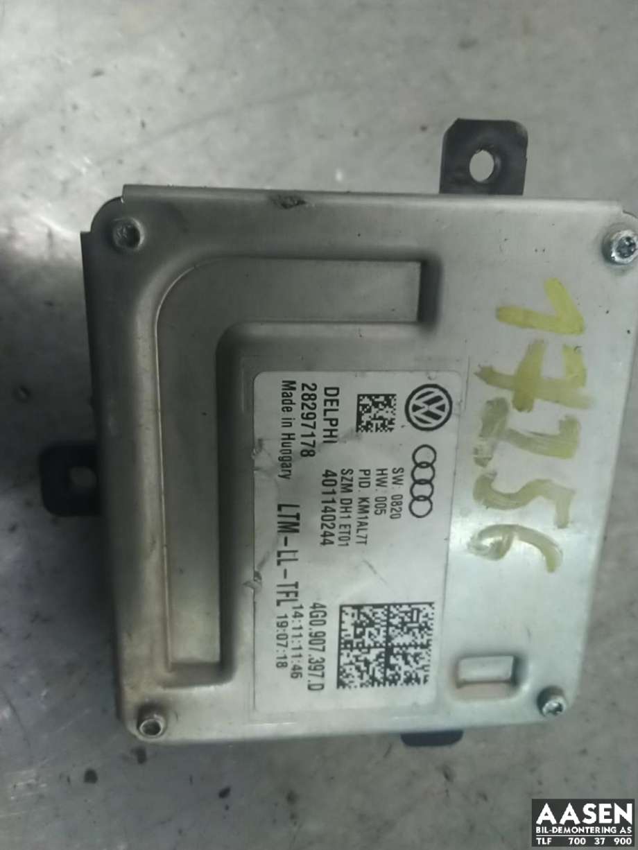 Styreenhet xenon/ballast til Audi A6, 2011-2014 (Type IV, Fase 1) (C7) (C7) (4G0907397D)