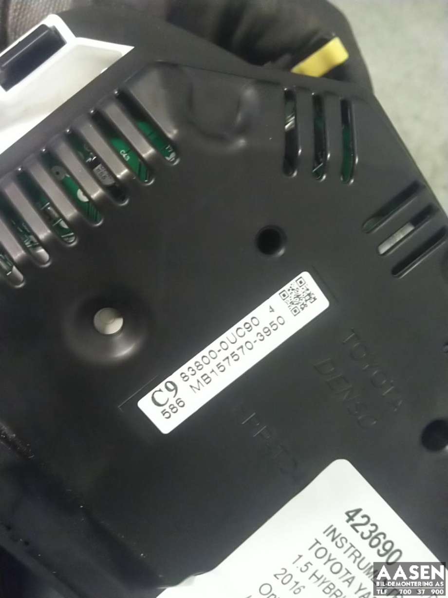 Instrumentpanel til Toyota Yaris 2014-2020 (Type III, Fase 2)  
