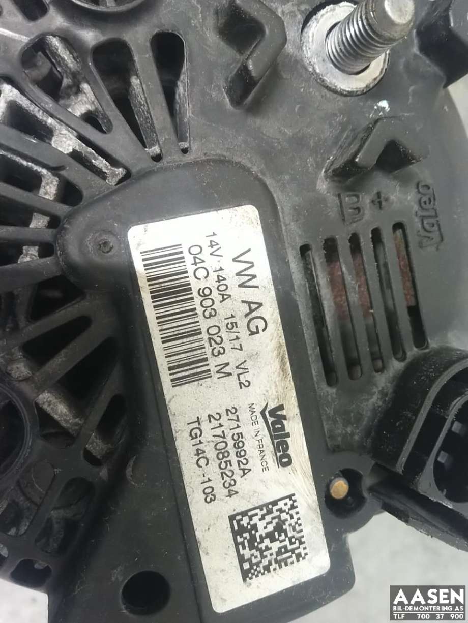 Dynamo til Škoda Octavia 2017-2020 (Type III, Fase 2)  (04C 903 023 M|04C 903 023 T|)