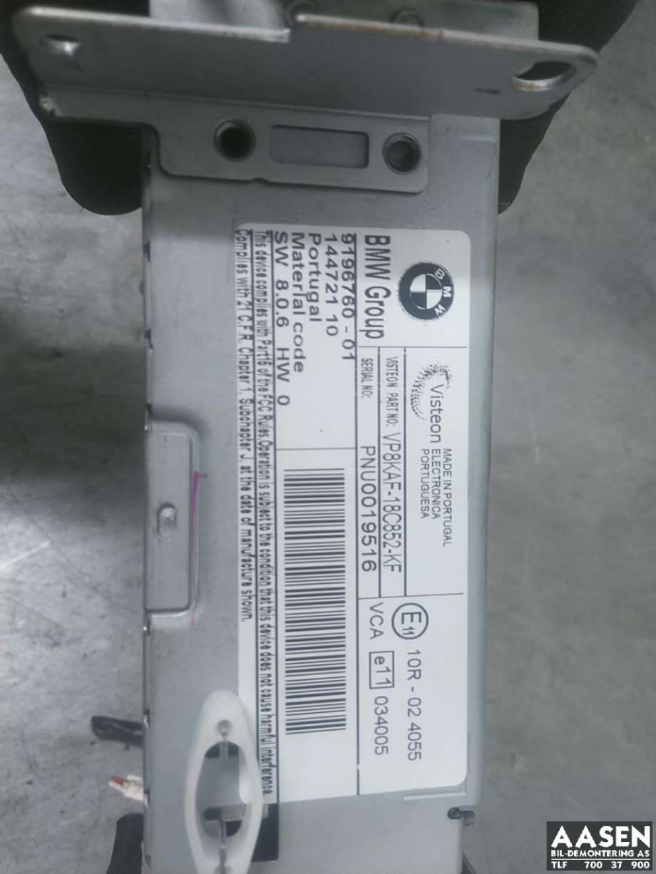 Bilstereo til BMW 5-Serie 2003-2010 (E60/E61) (E60/E61) (65 12 9 196 760|)